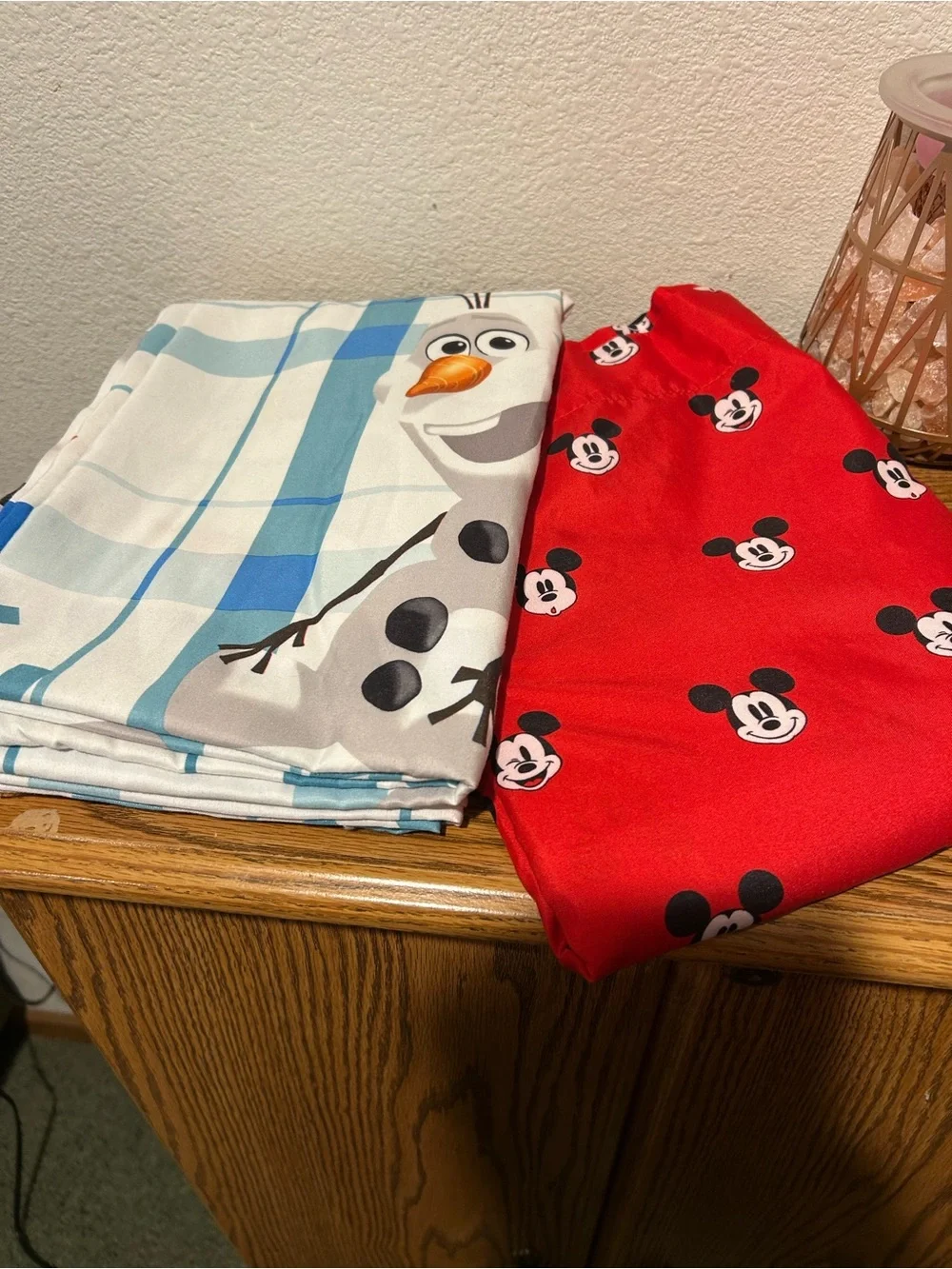 Disney Olaf & Mickey Patterned Kids Bedding Set - Red, Light Blue, White